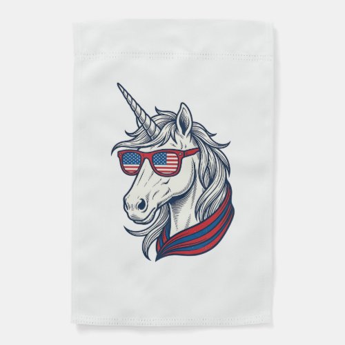 Patriotic Unicorn Flag Sunglasses Vintage Vector_1