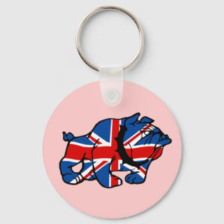 Patriotic Union Jack Keychain