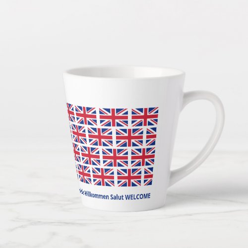 Patriotic Union Jack UK Flag Hospitality Latte Mug