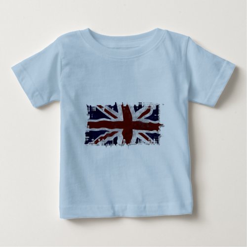 Patriotic Union Jack UK Union Flag British Flag Baby T_Shirt