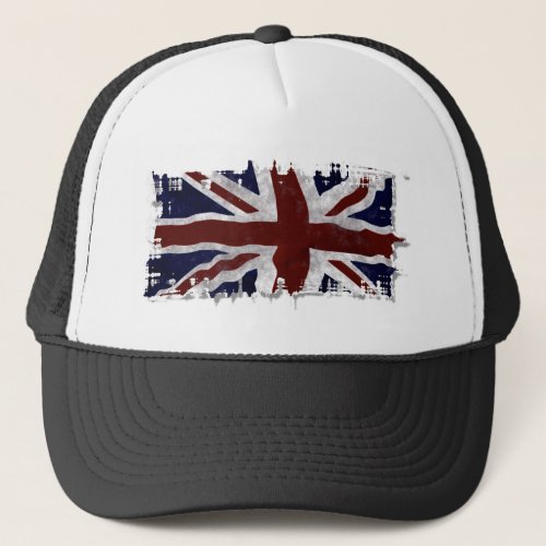 Patriotic Union Jack UK Union Flag British Flag Trucker Hat