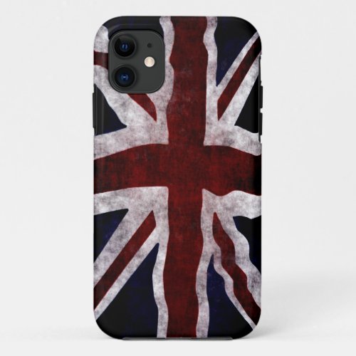 Patriotic Union Jack UK Union Flag iPhone 11 Case