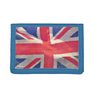 Patriotic Union Jack UK Union Flag Tri-fold Wallet