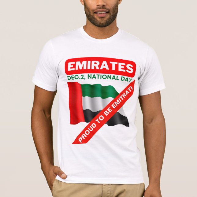 Patriotic United Arab Emirates Flag T-Shirt (Front)