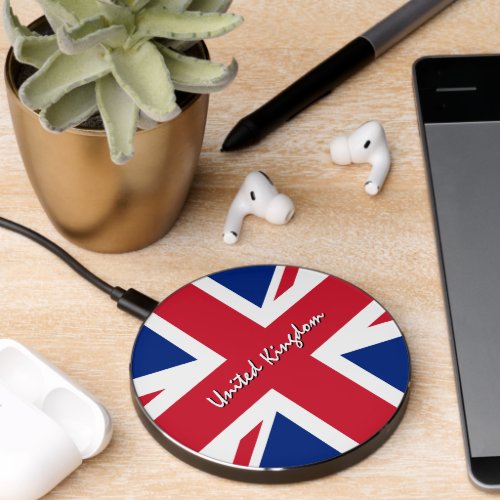 Patriotic United Kingdom Charger British Flag UK Wireless Charger