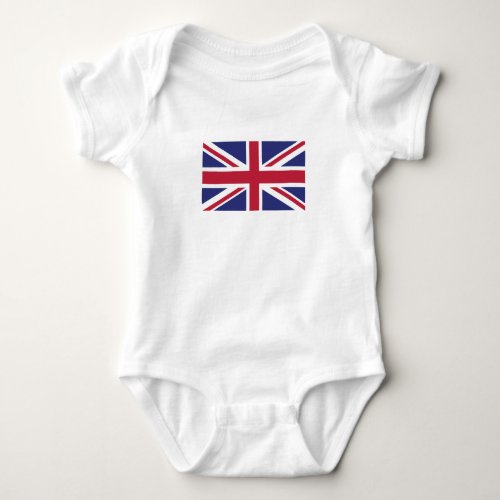 Patriotic United Kingdom Flag Baby Bodysuit