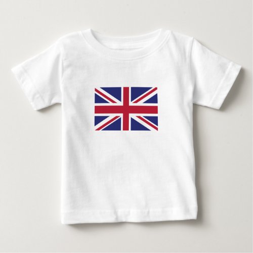 Patriotic United Kingdom Flag Baby T_Shirt