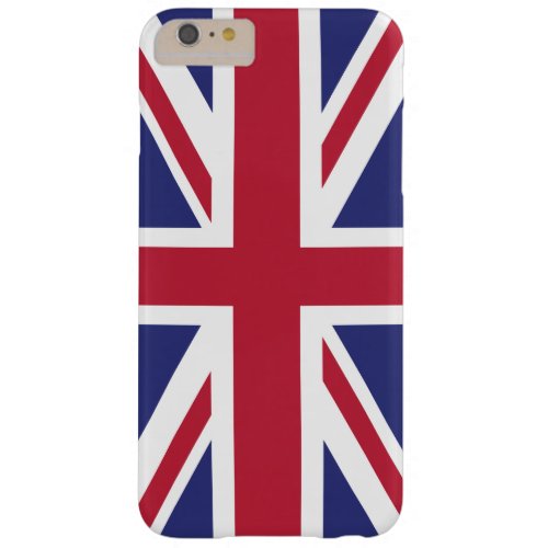 Patriotic United Kingdom Flag Barely There iPhone 6 Plus Case