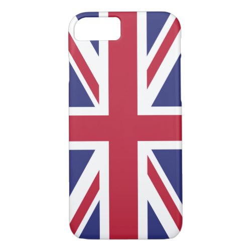Patriotic United Kingdom Flag iPhone 87 Case