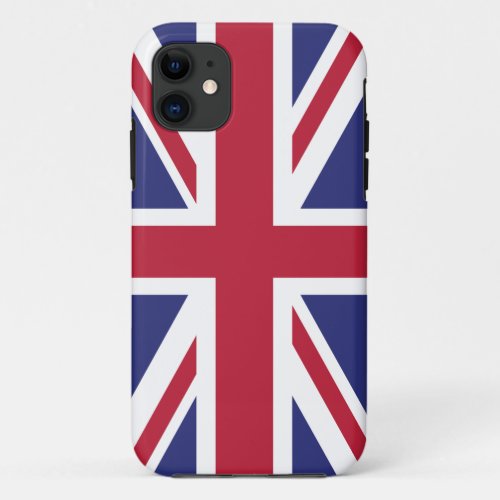 Patriotic United Kingdom Flag iPhone 11 Case