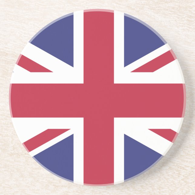 Patriotic United Kingdom Flag Drink Coaster (Front)