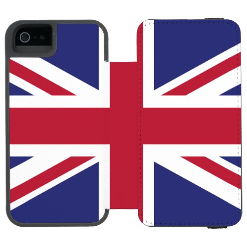 Patriotic United Kingdom Flag Wallet Case For iPhone SE55s
