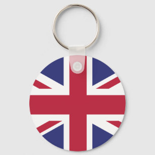Patriotic United Kingdom Flag Keychain