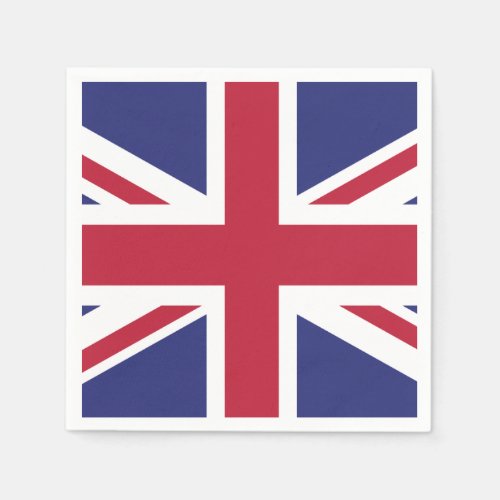 Patriotic United Kingdom Flag Paper Napkins