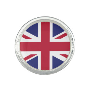 Patriotic United Kingdom Flag Ring