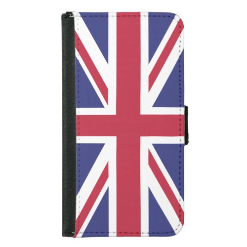 Patriotic United Kingdom Flag Wallet Phone Case For Samsung Galaxy S5