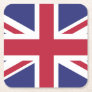 Patriotic United Kingdom Flag Square Paper Coaster