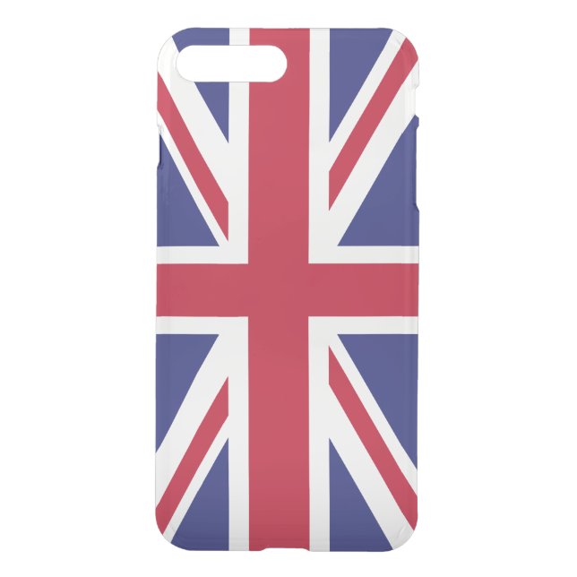 Patriotic United Kingdom Flag Uncommon iPhone Case (Back)