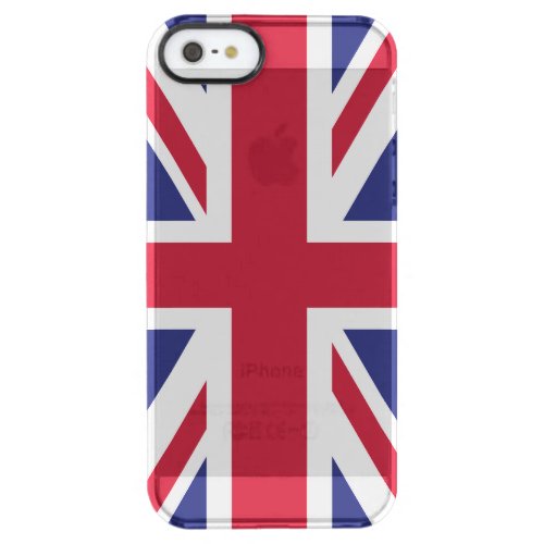 Patriotic United Kingdom Flag Clear iPhone SE55s Case