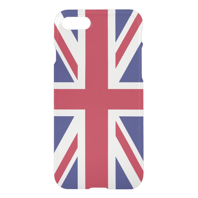 Patriotic United Kingdom Flag Uncommon iPhone Case (Back)