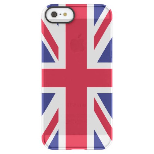 Patriotic United Kingdom Flag Permafrost iPhone SE55s Case