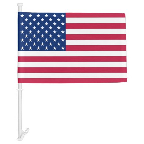 Patriotic United States USA American Stars Stripes Car Flag