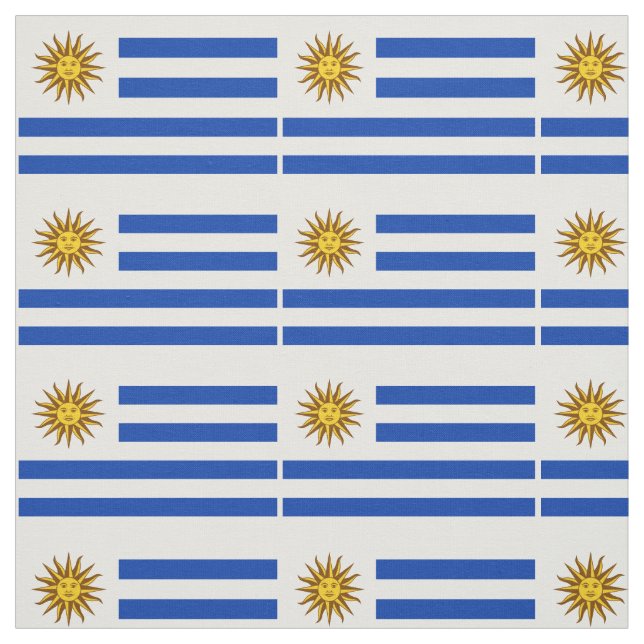 Patriotic Uruguay Flag Fabric (Swatch)