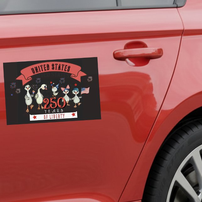 Patriotic US 250 Years of Liberty Silly Car Magnet (Patriotic US 250 Years of Liberty Silly Car Magnet)