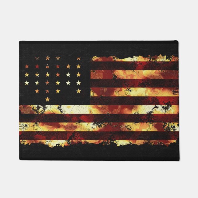 Patriotic US Civil War Union Flag Doormat (Front)