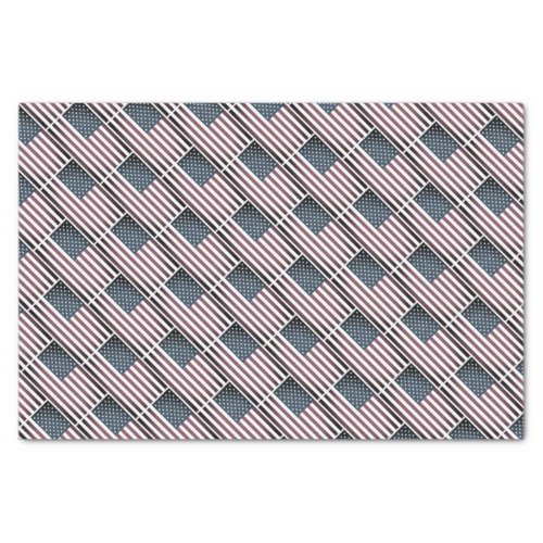 Patriotic US flag 4th of July gift tissue paper