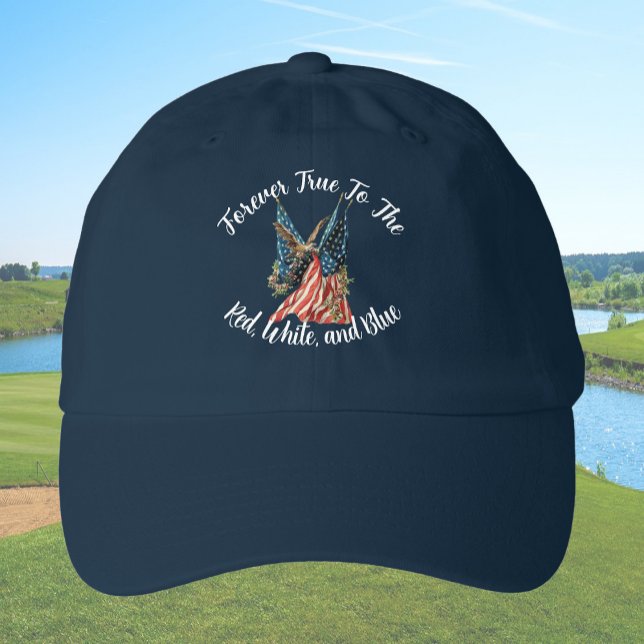 Patriotic US Flag and Eagle Blue Hat (Creator Uploaded)