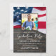 Patriotic US Flag Custom Photo Military Graduation Invitation | Zazzle