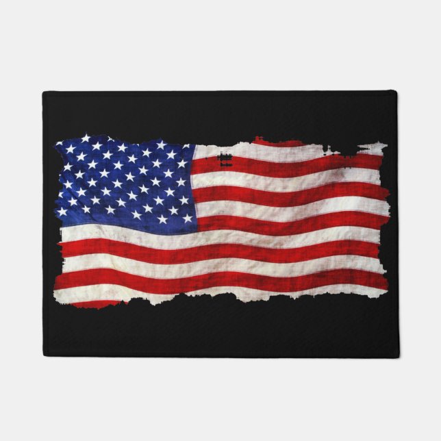 Patriotic US Flag Doormat (Front)