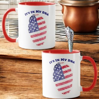 Patriotic US Flag Fingerprint 