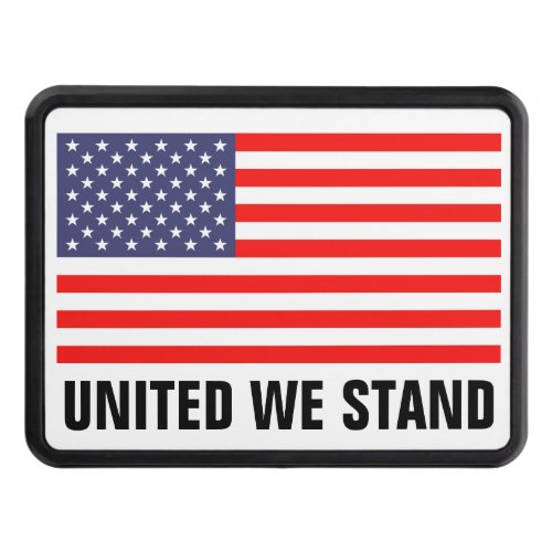 Patriotic US flag hitch cover  United we stand