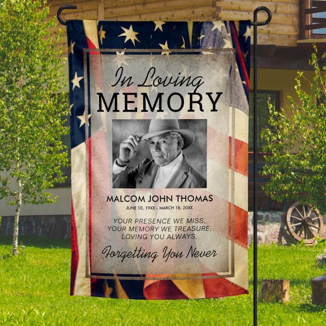 Patriotic US Flag Memorial Grave (Creator Uploaded)