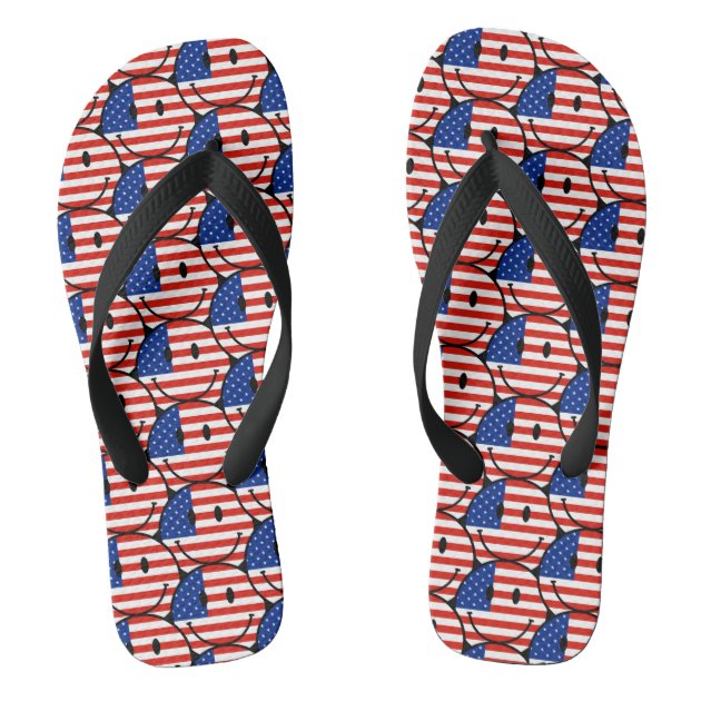 patriotic flip flops