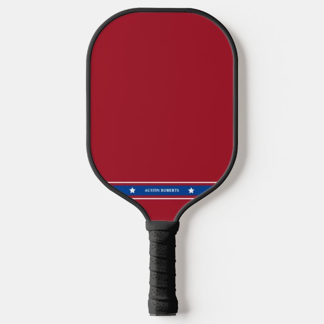 Patriotic US Military Inspired Pickleball Paddle (Front)