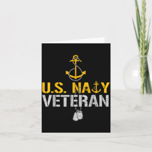 Patriotic us naval veteran since 1775 anchor proud card