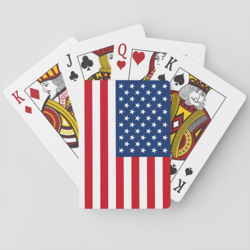 Patriotic US President American Flag Playing Cards