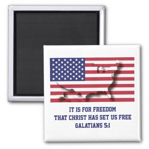 Patriotic USA 4th July Magnet