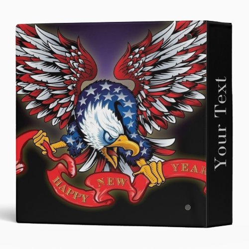 patriotic USA American Eagle 3 Ring Binder