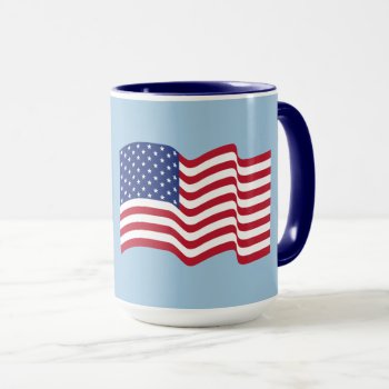 Patriotic Usa American Flag Coffee Mug Gift by suncookiez at Zazzle
