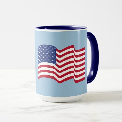 Patriotic USA American Flag Coffee Mug Gift