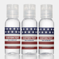Patriotic USA American Flag Custom Text