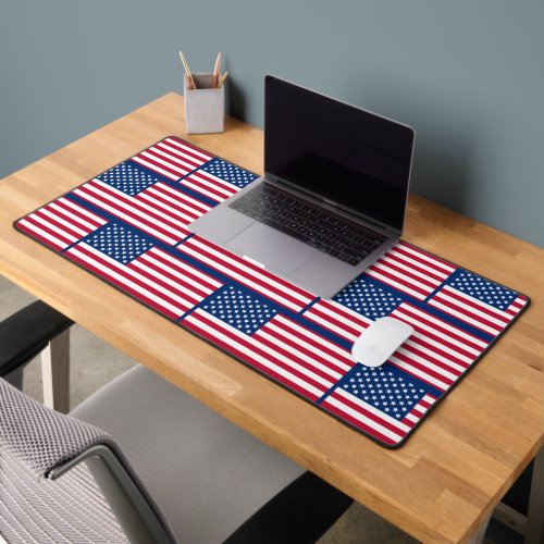 Patriotic USA American Flag Desk Mat