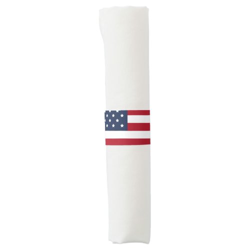 Patriotic USA American Flag Napkin Bands