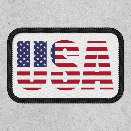Patriotic USA American Flag Patch