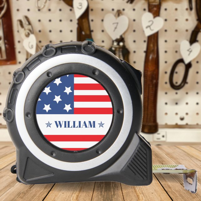 Patriotic USA American Flag Star Name Tape Measure (Patriotic USA American Flag Star Name Tape Measure)