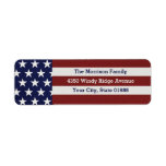 Patriotic USA American Flag Stars & Stripes Label